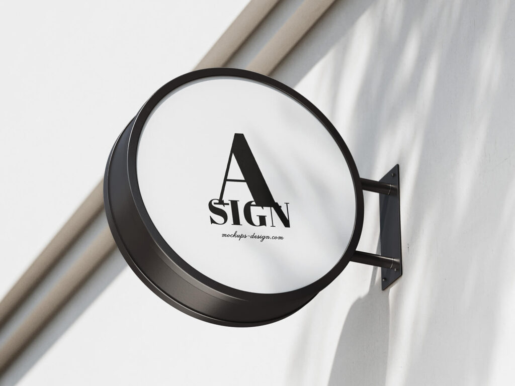 Free-Round-Street-Sign-Logo-Mockup-PSD