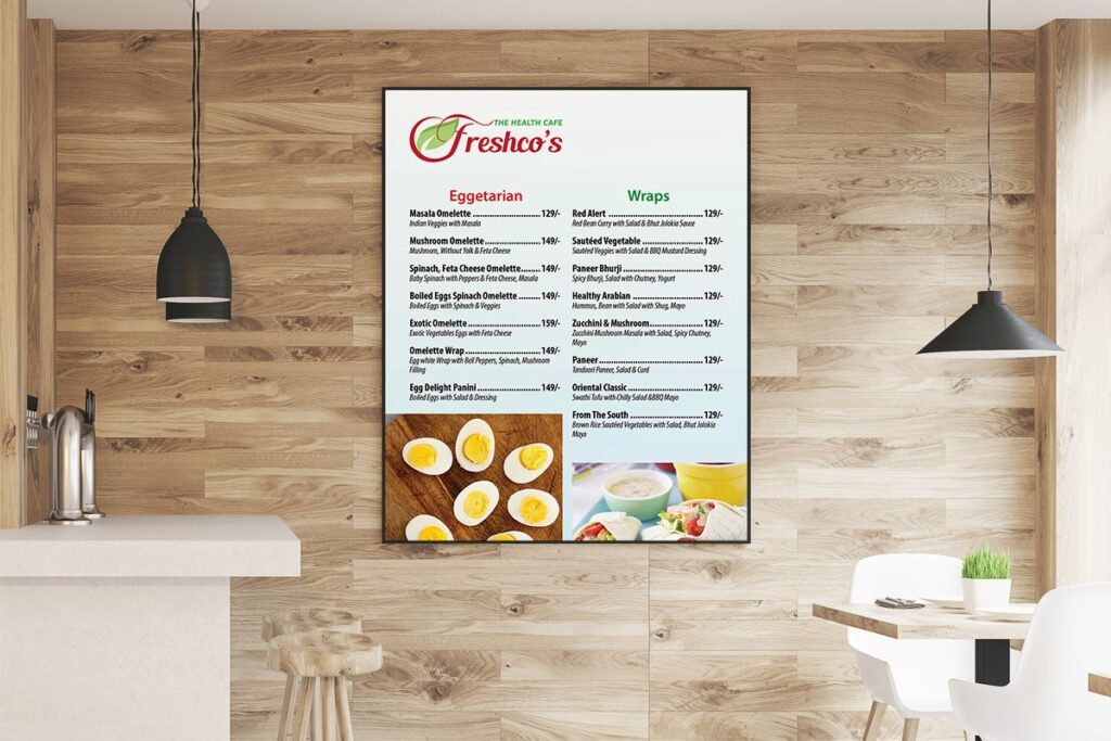 Restaurant-Cafe-Indoor-Wooden-Wall-Menu-Design-Freshcos-Cafe