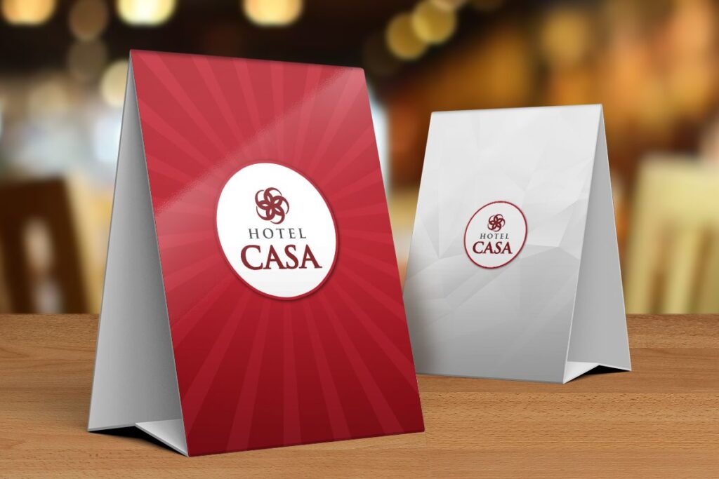 Table-Tent-Card-Hotel-Casa